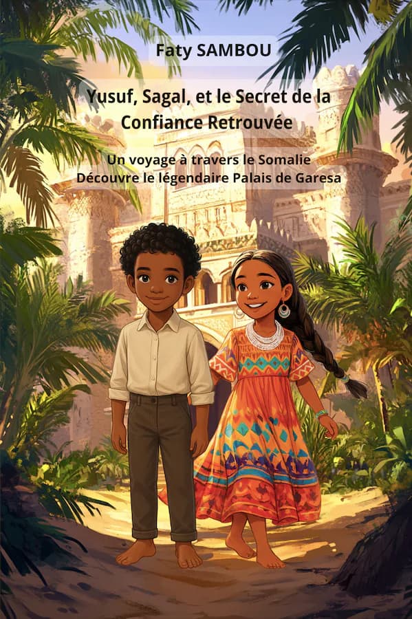 Couverture du livre jeunesse Yusuf, Sagal, et le Secret de la Confiance Retrouvée, inspiré de Somalie