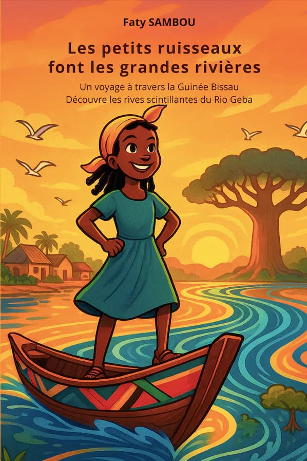 Cover of the children's book Les petits ruisseaux font les grandes rivières, inspired by Guinea-Bissau